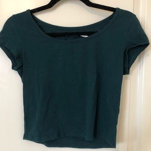 Kimchi Blue Forest Green Crop Top